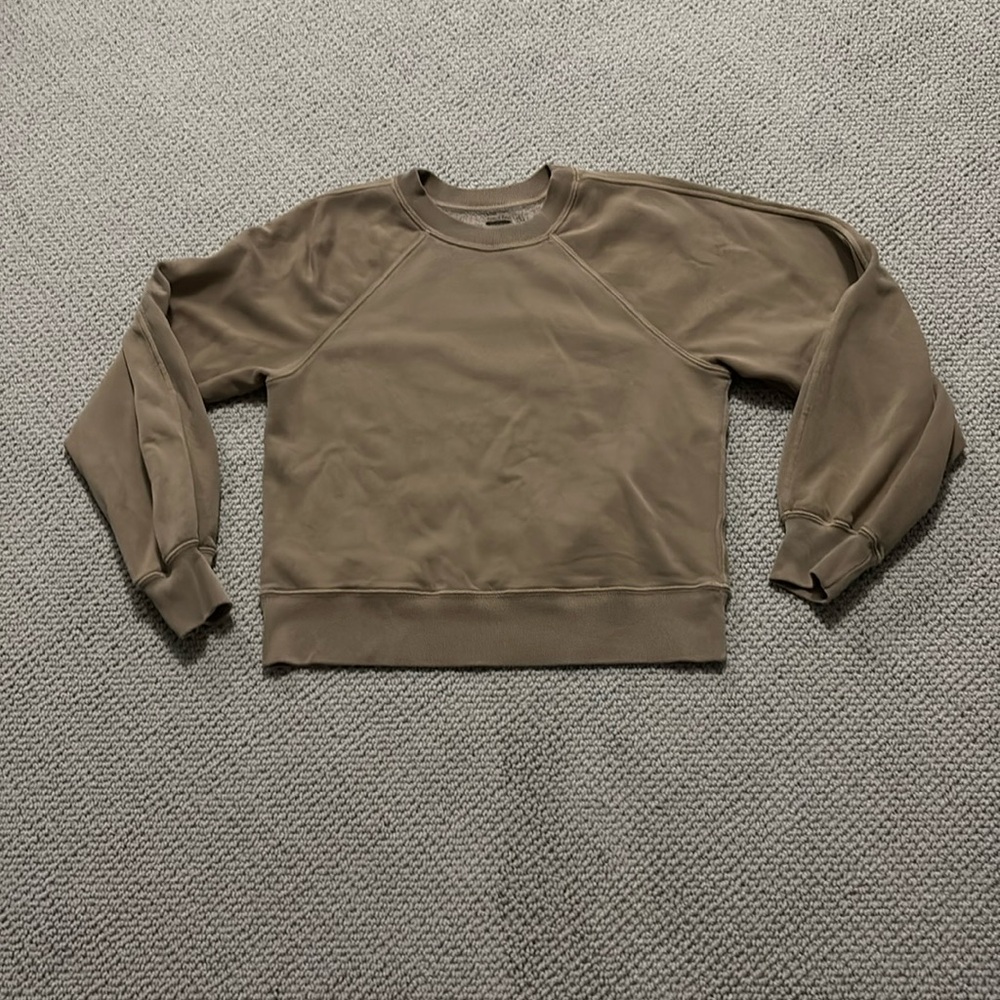 Women's Tan Abercrombie Crewneck